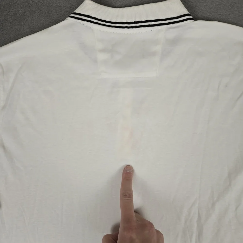 Banana Republic Luxury Touch Performance Polo Mens XL White Standard Fit NWT